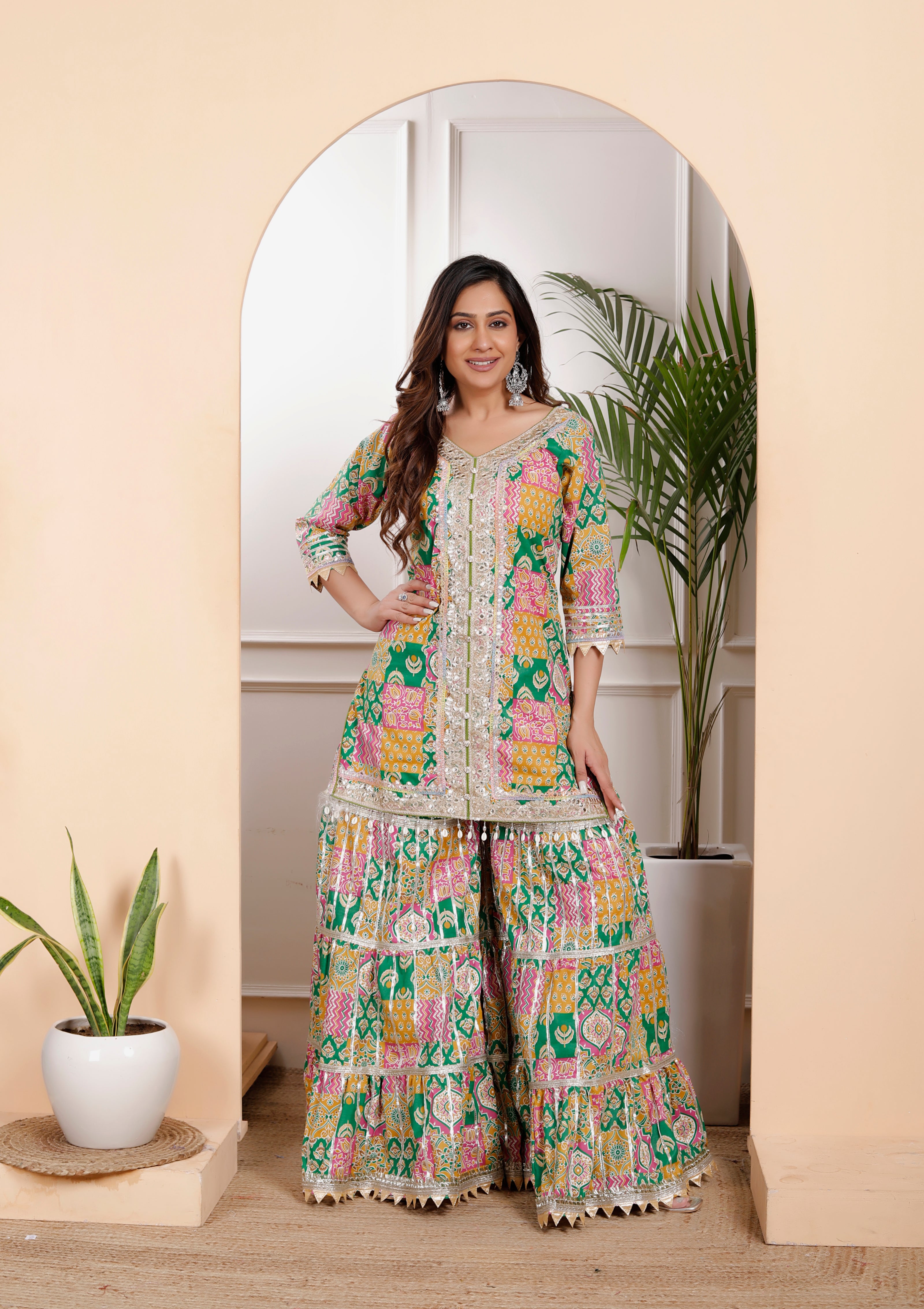 Sabhya Print Sharara