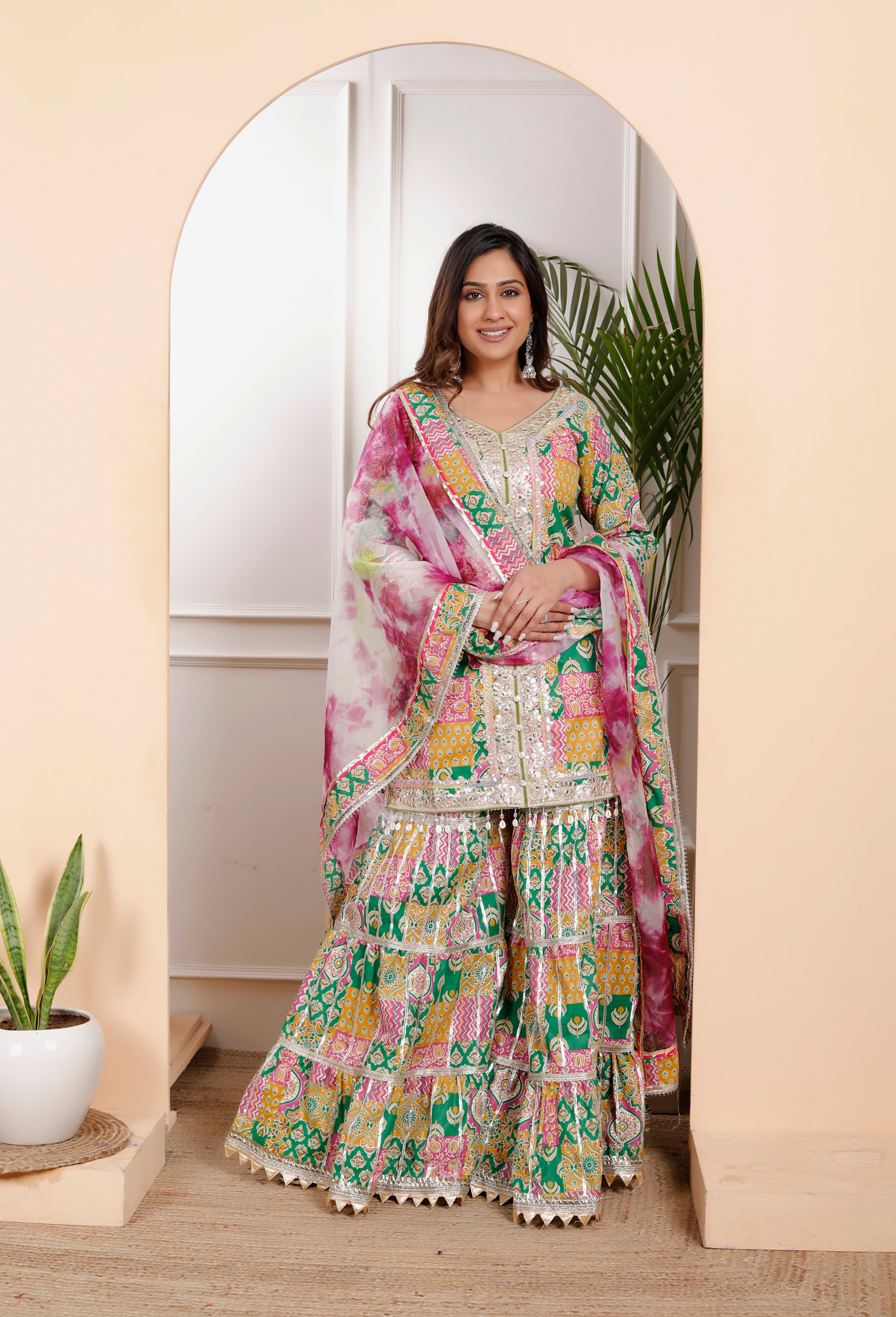Sabhya Print Sharara