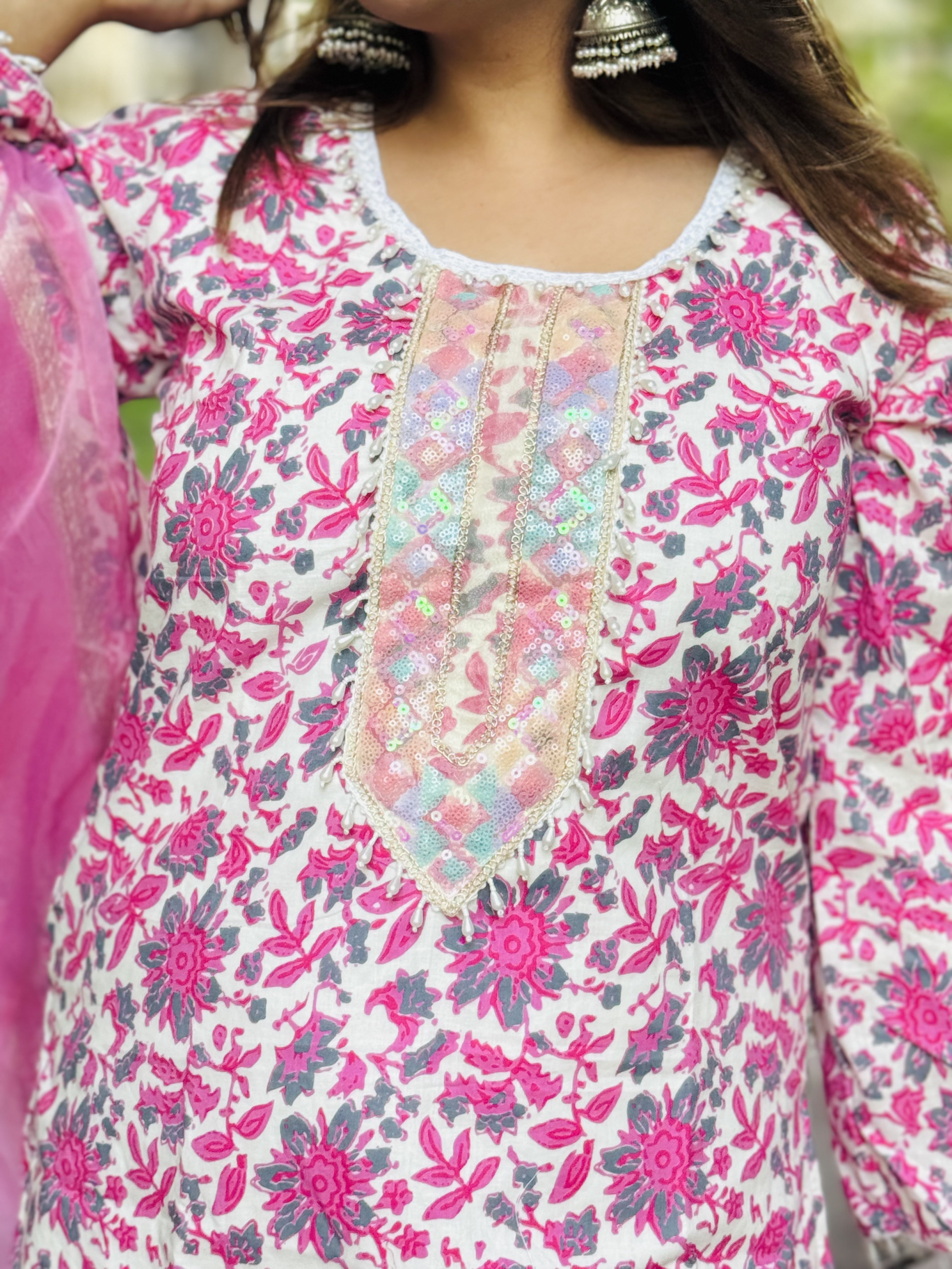 Floral Pink Farshi