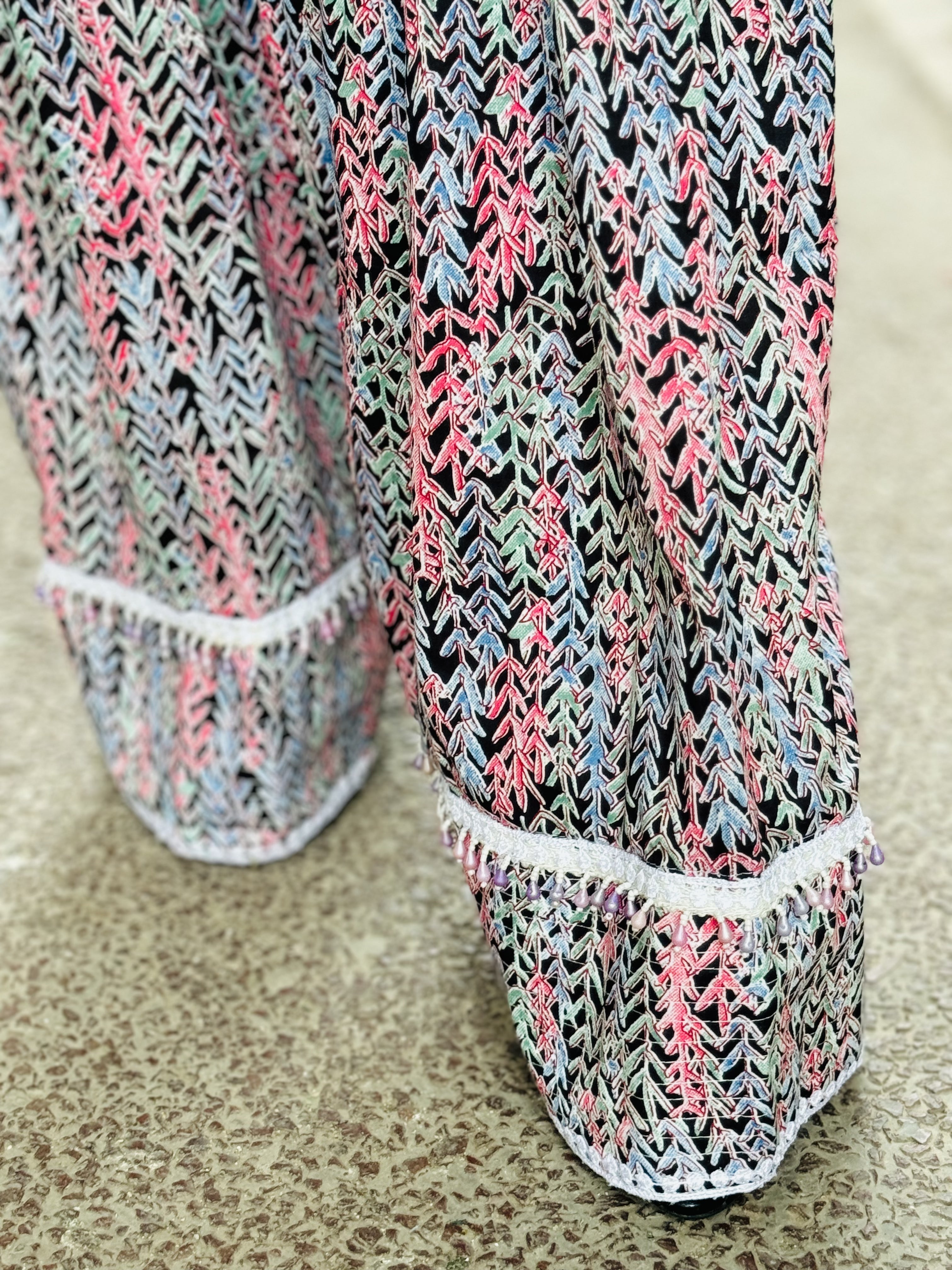 Black Floral Farshi Salwar