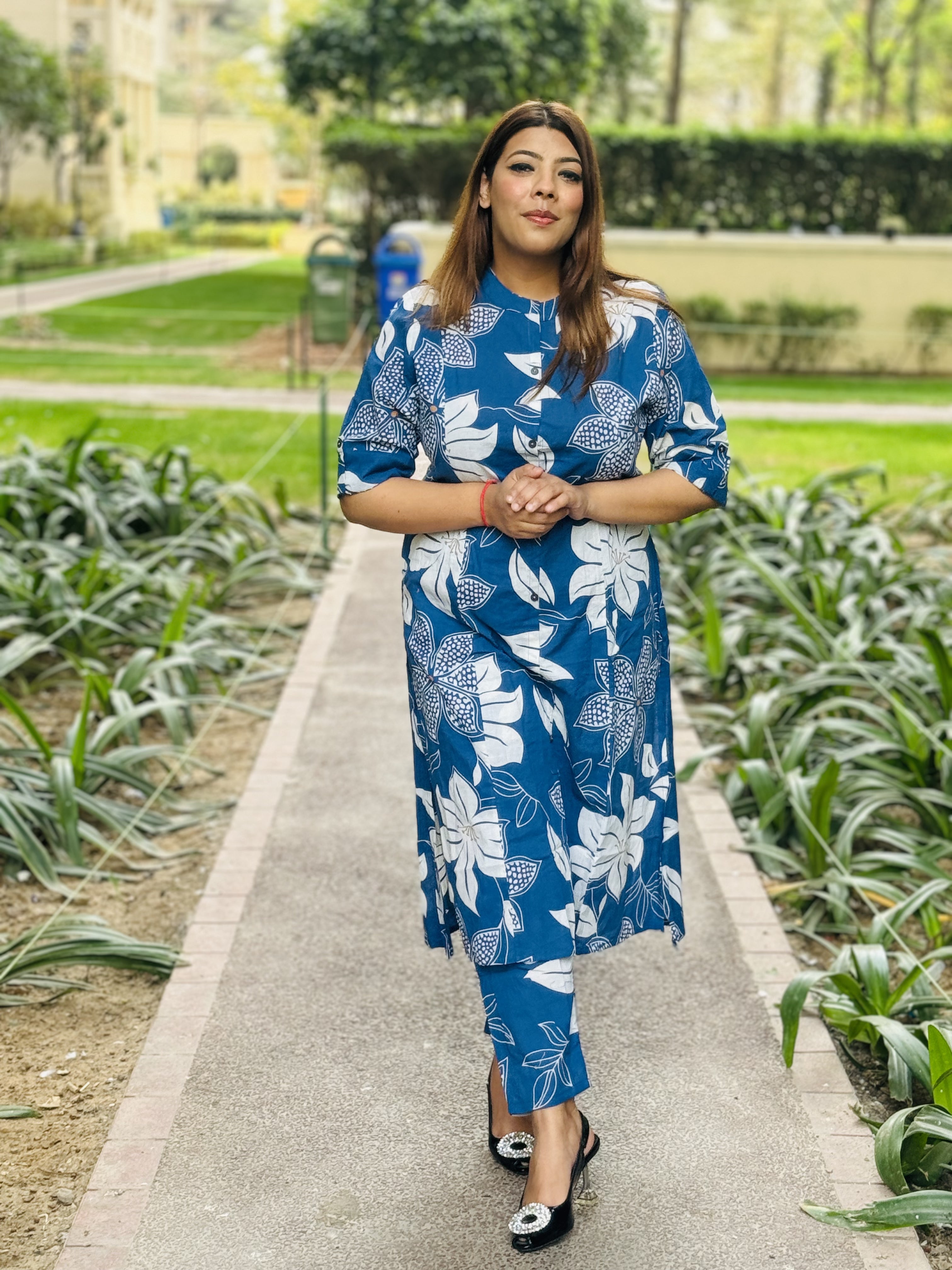 Brillant Blue Petal Coord