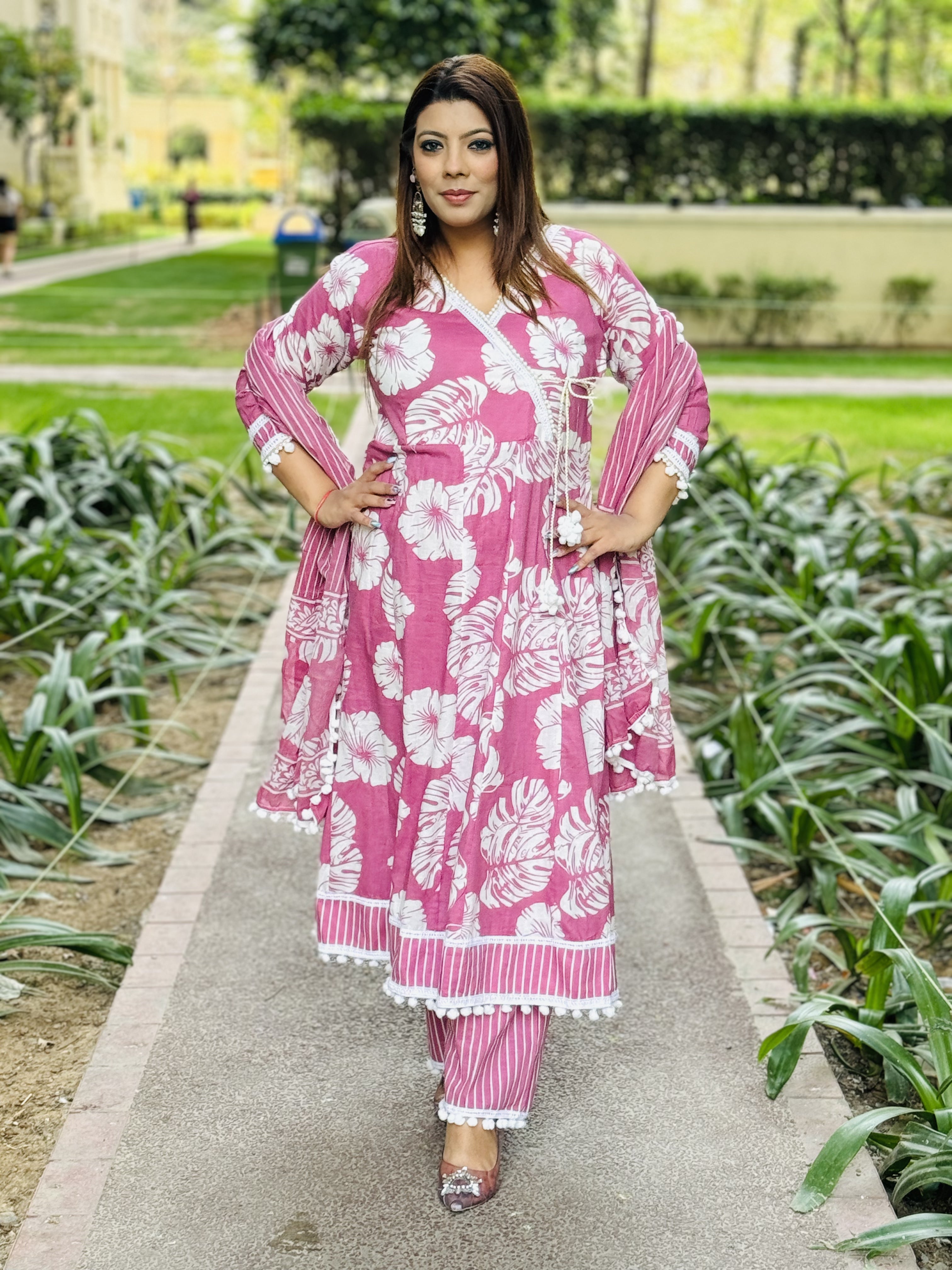 Pink Anarkali